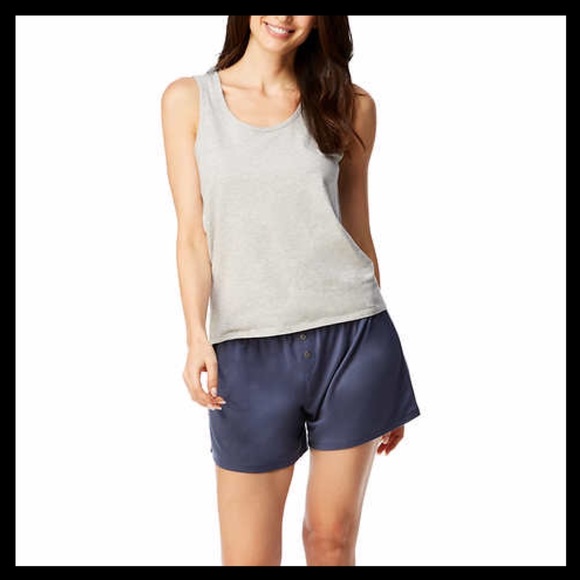 LUCKY BRAND 3-piece Pajama Short Set Blue Heather - Picture 3 of 7